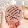 Miroir De Poche Personnalisé – Cadeaux Personnalisés De Mariage Et D’Anniversaire Pour Mari Et Femme, Pour Lui Et Pour Elle – N’Oublie Jamais Que Je Crois En Toi