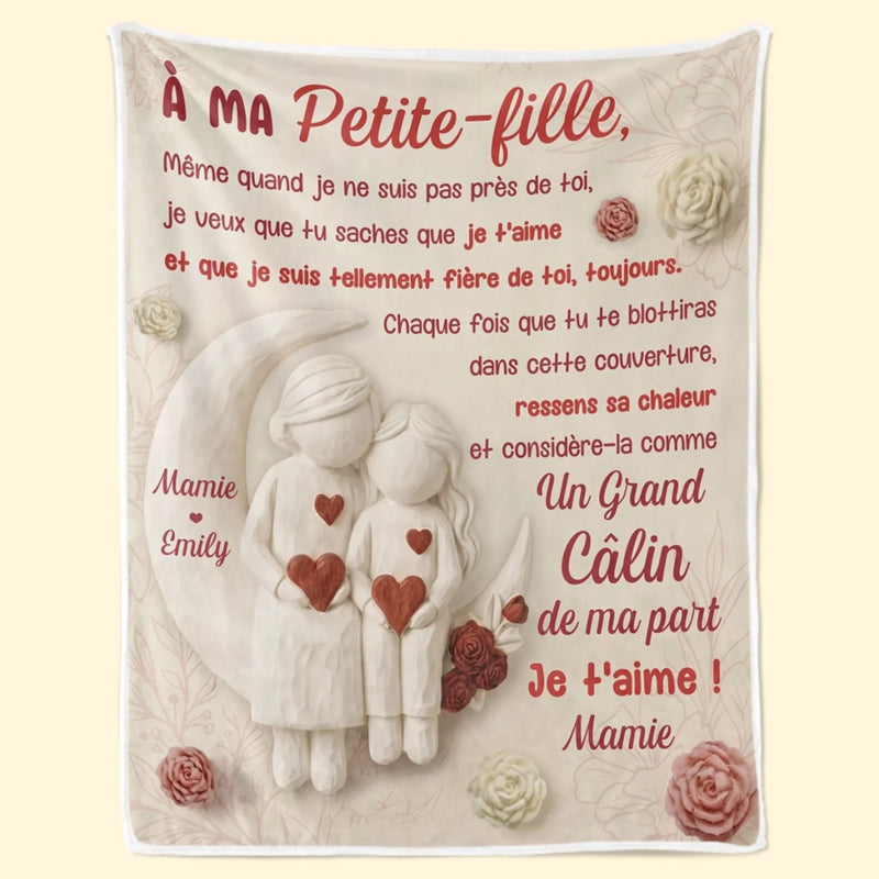 Couverture Personnalisée – Cadeaux D’Anniversaire Personnalisés Pour Petite-Fille, Mamie – Une Année De Plus Entourée D’Amour