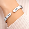 Bracelet Jonc En Acier Inoxydable Gravé Personnalisé – Cadeaux D’Anniversaire De Mariage Et De Mariage Pour Mari Et Femme, Pour Lui Et Pour Elle – Vieillis Avec Moi, Le Meilleur Est Encore À Venir