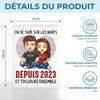 Briques Personnalisées En Forme De Rectangle Vertical – Cadeaux Personnalisés D’Anniversaire Et De Mariage Pour Mari Et Femme, Lui Et Elle – Notre Amour Écrit Le Temps