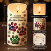 Bougie LED Personnalisée Avec Effet Imprimé 3D En Relief – Cadeaux Commémoratifs Et De Condoléances Personnalisés Pour Chiens Et Chats – Des Pattes Dans Nos Cœurs, Aimés Pour Toujours
