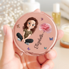 Miroir Compact Personnalisé – Cadeaux D’Anniversaire Personnalisés Pour Meilleures Amies, Femmes, Filles, Sœurs Et BFF – N’Oublie Jamais À Quel Point Tu Es Précieuse