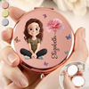 Miroir Compact Personnalisé – Cadeaux D’Anniversaire Personnalisés Pour Meilleures Amies, Femmes, Filles, Sœurs Et BFF – N’Oublie Jamais À Quel Point Tu Es Précieuse