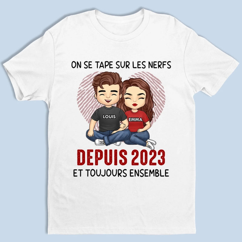 T-shirt Unisexe, T-shirt Premium, Hoodie Personnalisé – Cadeaux D’Anniversaire De Mariage Et De Mariage Pour Mari Et Femme, Pour Lui Et Pour Elle – Un Amour Stable Et Chaleureux