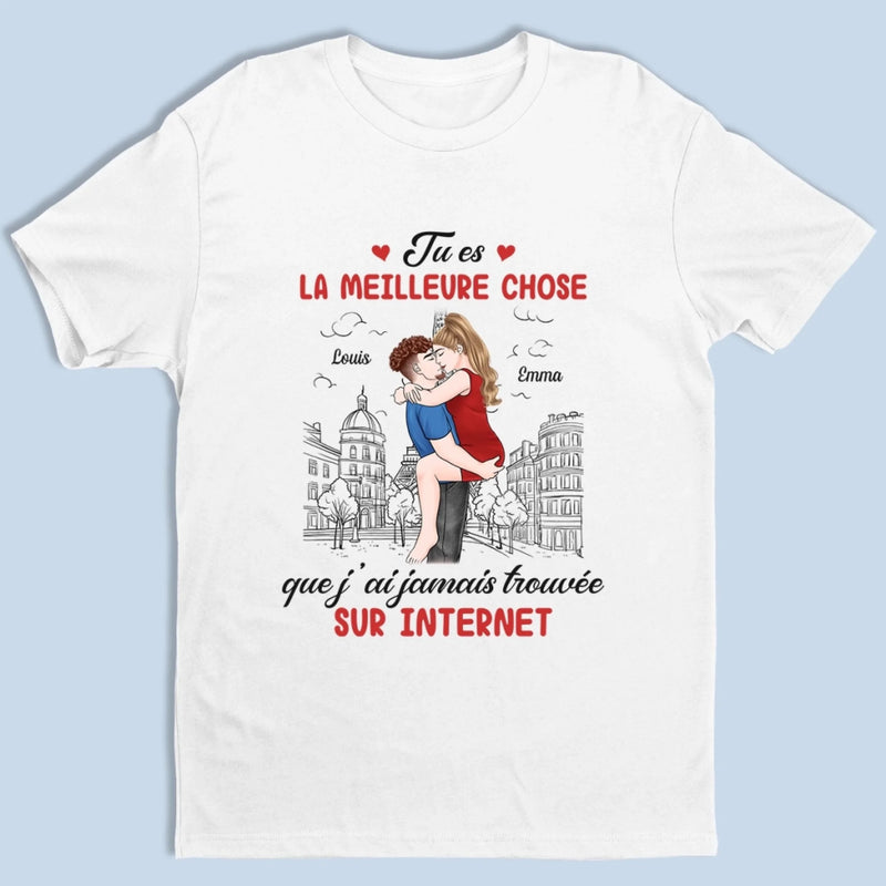 T-shirt Unisexe, T-shirt Premium, Hoodie Personnalisé – Cadeaux D’Anniversaire De Mariage Et De Mariage Pour Mari Et Femme, Pour Lui Et Pour Elle – Un Lien Sincère, Un Amour Durable