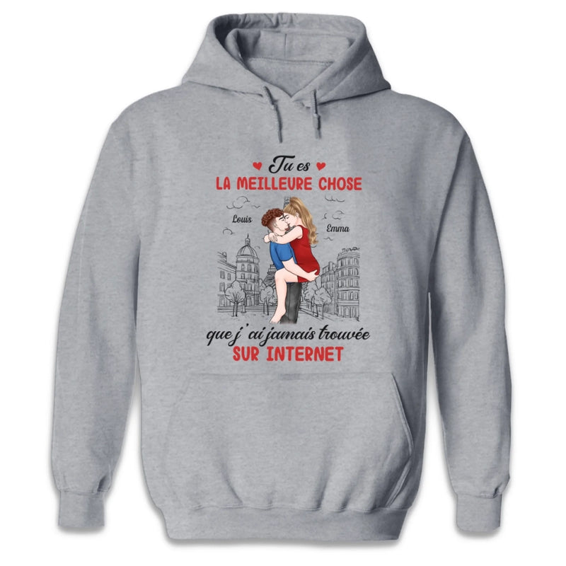T-shirt Unisexe, T-shirt Premium, Hoodie Personnalisé – Cadeaux D’Anniversaire De Mariage Et De Mariage Pour Mari Et Femme, Pour Lui Et Pour Elle – Un Lien Sincère, Un Amour Durable