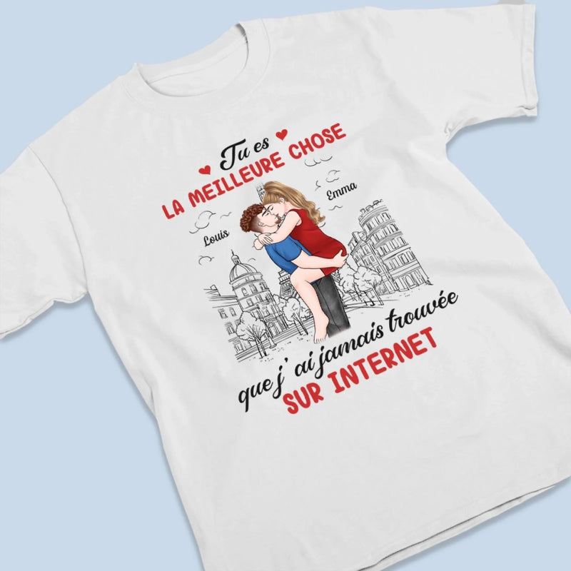 T-shirt Unisexe, T-shirt Premium, Hoodie Personnalisé – Cadeaux D’Anniversaire De Mariage Et De Mariage Pour Mari Et Femme, Pour Lui Et Pour Elle – Un Lien Sincère, Un Amour Durable