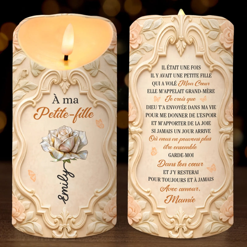 Bougie LED Personnalisée - Cadeaux D’Anniversaire Personnalisés Pour Fille, Maman - Une Lumière D’Amour Qui T’Accompagne Toute Ta Vie