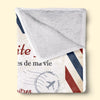 Couverture Personnalisée – Cadeaux D’Anniversaire Personnalisés Pour Petite-Fille, Mamie – Chaque Page De Ta Vie Est Écrite Avec Amour