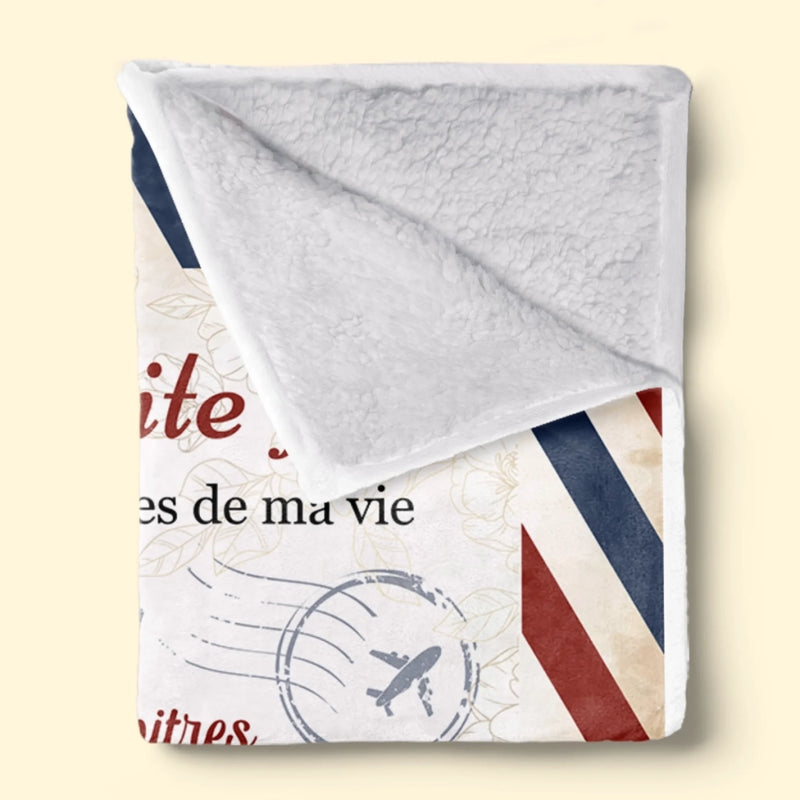 Couverture Personnalisée – Cadeaux D’Anniversaire Personnalisés Pour Petite-Fille, Mamie – Chaque Page De Ta Vie Est Écrite Avec Amour