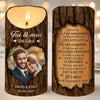 Bougie LED Personnalisée Avec Photo – Cadeaux D’Anniversaire Et De Mariage Pour Mari Et Femme, Pour Lui Et Pour Elle – Un Amour Qui Grandit Avec Le Temps