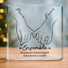Plaque Acrylique Personnalisée De Forme Carrée – Cadeaux D’Anniversaire De Mariage Et De Mariage Pour Mari Et Femme, Pour Lui Et Pour Elle – L’Amour Grandit À Tes Côtés