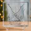 Plaque Acrylique Personnalisée De Forme Carrée – Cadeaux D’Anniversaire De Mariage Et De Mariage Pour Mari Et Femme, Pour Lui Et Pour Elle – L’Amour Grandit À Tes Côtés