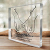 Plaque Acrylique Personnalisée De Forme Carrée – Cadeaux D’Anniversaire De Mariage Et De Mariage Pour Mari Et Femme, Pour Lui Et Pour Elle – L’Amour Grandit À Tes Côtés
