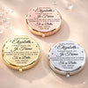 Miroir Compact Personnalisé – Cadeaux D’Anniversaire De Mariage Et De Mariage Pour Mari Et Femme, Pour Lui Et Pour Elle – Avec Toi, Je Me Sens Chez Moi