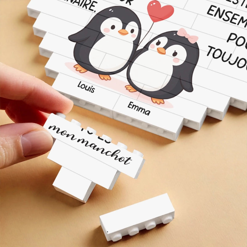 Briques Personnalisées En Forme De Cœur Rectangulaire – Cadeaux Personnalisés D’Anniversaire De Mariage Et De Mariage Pour Mari Et Femme, Pour Lui Et Pour Elle – Tu Es Mon Pour Toujours