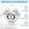 Briques Personnalisées En Forme De Cœur Rectangulaire – Cadeaux Personnalisés D’Anniversaire De Mariage Et De Mariage Pour Mari Et Femme, Pour Lui Et Pour Elle – Tu Es Mon Pour Toujours