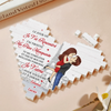 Briques Personnalisées En Forme De Cœur Rectangulaire – Cadeaux Personnalisés D’Anniversaire De Mariage Et De Mariage Pour Mari Et Femme, Pour Lui Et Pour Elle – Notre Amour Défie Le Temps