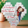 Briques Personnalisées En Forme De Cœur Rectangulaire – Cadeaux Personnalisés D’Anniversaire De Mariage Et De Mariage Pour Mari Et Femme, Pour Lui Et Pour Elle – Notre Amour Défie Le Temps
