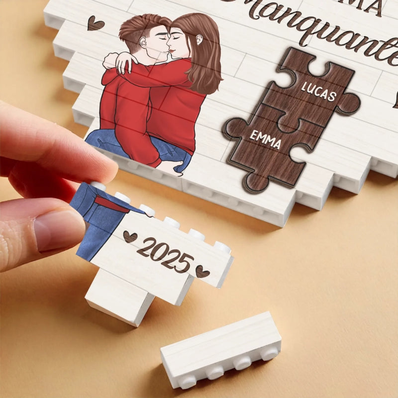 Briques Personnalisées Avec Photo En Forme De Cœur Rectangulaire – Cadeaux Personnalisés D’Anniversaire De Mariage Et De Mariage Pour Mari Et Femme, Pour Lui Et Pour Elle – Avec Toi, J’ai Trouvé Mon Éternité