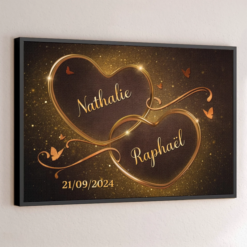 Affiche Horizontale Personnalisée – Cadeaux Personnalisés D’Anniversaire De Mariage Et De Mariage Pour Mari Et Femme, Pour Lui Et Pour Elle – À Toi Pour Toujours