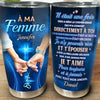 Gobelet Isotherme Personnalisé – Cadeaux D’Anniversaire De Mariage Et De Mariage Pour Mari Et Femme, Pour Lui Et Pour Elle – Avec Toi, L’Amour Est Une Évidence