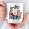 Mug Personnalisée – Cadeaux D’Anniversaire De Mariage Pour Mari Et Femme, Pour Lui Et Pour Elle – L'amour Vit Entre Nous