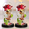 Rose Éternelle Lumineuse Personnalisée Avec Photo Sous Cloche En Verre – Cadeaux D’Anniversaire De Mariage Et De Mariage Pour Mari Et Femme, Pour Lui Et Pour Elle – Notre Amour Brille Pour Toujours