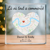 Plaque Acrylique Personnalisée De Forme Carrée – Cadeaux D’Anniversaire De Mariage Et De Mariage Pour Mari Et Femme, Pour Lui Et Pour Elle – À Tes Côtés, Pour La Vie