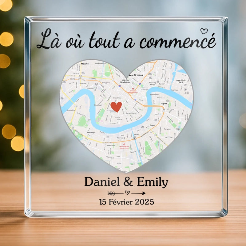 Plaque Acrylique Personnalisée De Forme Carrée – Cadeaux D’Anniversaire De Mariage Et De Mariage Pour Mari Et Femme, Pour Lui Et Pour Elle – À Tes Côtés, Pour La Vie