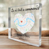 Plaque Acrylique Personnalisée De Forme Carrée – Cadeaux D’Anniversaire De Mariage Et De Mariage Pour Mari Et Femme, Pour Lui Et Pour Elle – À Tes Côtés, Pour La Vie