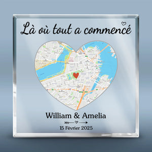 Plaque Acrylique Personnalisée De Forme Carrée – Cadeaux D’Anniversaire De Mariage Et De Mariage Pour Mari Et Femme, Pour Lui Et Pour Elle – À Tes Côtés, Pour La Vie