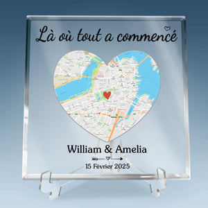 Plaque Acrylique Personnalisée De Forme Carrée – Cadeaux D’Anniversaire De Mariage Et De Mariage Pour Mari Et Femme, Pour Lui Et Pour Elle – À Tes Côtés, Pour La Vie