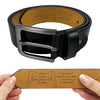 Ceinture En Cuir Gravée Personnalisée – Cadeaux D’Anniversaire Et De Mariage Pour Mari Et Femme, Pour Lui Et Pour Elle – Liés Par Le Cœur, À Chaque Pas