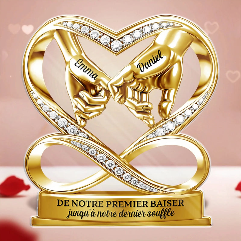 Plaque Acrylique Personnalisée En Forme – Cadeaux D’Anniversaire De Mariage Et De Mariage Pour Mari Et Femme, Pour Lui Et Pour Elle – Je Suis Toujours À Tes Côtés