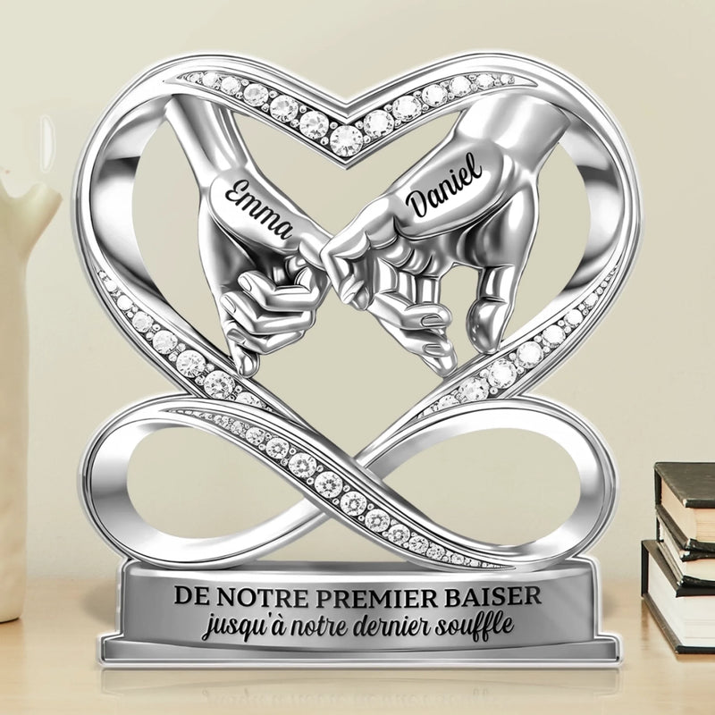 Plaque Acrylique Personnalisée En Forme – Cadeaux D’Anniversaire De Mariage Et De Mariage Pour Mari Et Femme, Pour Lui Et Pour Elle – Je Suis Toujours À Tes Côtés