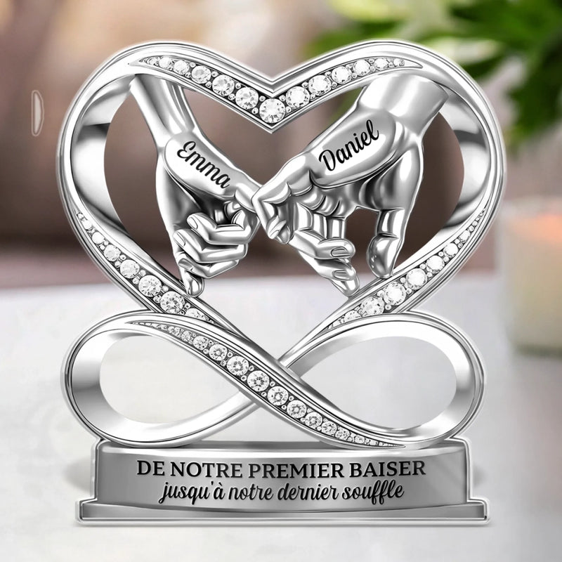 Plaque Acrylique Personnalisée En Forme – Cadeaux D’Anniversaire De Mariage Et De Mariage Pour Mari Et Femme, Pour Lui Et Pour Elle – Je Suis Toujours À Tes Côtés
