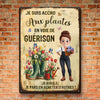 Panneau Métallique Personnalisé Pour La Décoration De La Maison – Cadeaux D’Anniversaire Personnalisés Pour Jardiniers Et Amoureux Du Jardin – Plus De Plantes, Moins De Stress