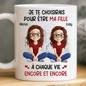 Tasse Personnalisée – Cadeaux D'Anniversaire Personnalisés Pour Maman, Papa Et Fille – Tu Fais Briller Ma Journée Rien Qu'En Étant Là