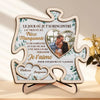 Plaque En Bois Personnalisée À Deux Couches Avec Photo Et Support – Cadeaux D’Anniversaire De Mariage Pour Mari Et Femme, Lui Et Elle – Avec Toi, Tout Trouve Sa Place
