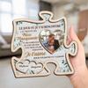 Plaque En Bois Personnalisée À Deux Couches Avec Photo Et Support – Cadeaux D’Anniversaire De Mariage Pour Mari Et Femme, Lui Et Elle – Avec Toi, Tout Trouve Sa Place