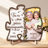 Plaque En Bois Personnalisée À Deux Couches Avec Photo Et Support – Cadeaux D’Anniversaire De Mariage Pour Mari Et Femme, Lui Et Elle – Deux Âmes Qui S’emboîtent Parfaitement