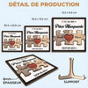 Plaque En Bois Personnalisée À Deux Couches Avec Support – Cadeaux D’Anniversaire De Mariage Pour Mari Et Femme, Lui Et Elle – Tu Es La Pièce Qui Donne Sens À Ma Vie