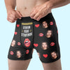 Boxer Homme Personnalisé Avec Photo – Cadeaux D’Anniversaire, De Noël Et De Mariage Pour Mari Et Femme, Pour Lui Et Pour Elle – Avec Toi Je Perds Le Controle Doucement