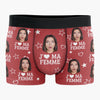 Boxer Homme Personnalisé Avec Photo – Cadeaux D’Anniversaire, De Noël Et De Mariage Pour Mari Et Femme, Pour Lui Et Pour Elle – Ton Sourire Me Donne De Mauvaises Idees