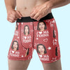 Boxer Homme Personnalisé Avec Photo – Cadeaux D’Anniversaire, De Noël Et De Mariage Pour Mari Et Femme, Pour Lui Et Pour Elle – Ton Sourire Me Donne De Mauvaises Idees