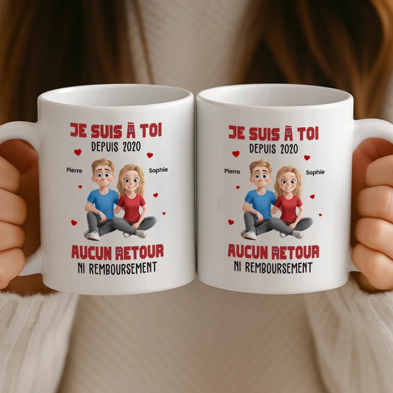 Mug Personnalisée – Cadeaux D’Anniversaire De Mariage Pour Mari Et Femme, Pour Lui Et Pour Elle – Aimer Doucement Chaque Jour