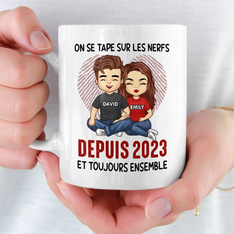 Mug Personnalisée – Cadeaux D’Anniversaire De Mariage Pour Mari Et Femme, Pour Lui Et Pour Elle – Ton Amour Éclaire Mes Silences