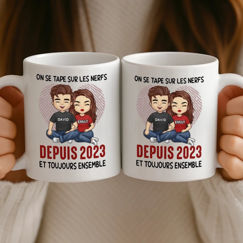 Mug Personnalisée – Cadeaux D’Anniversaire De Mariage Pour Mari Et Femme, Pour Lui Et Pour Elle – Ton Amour Éclaire Mes Silences