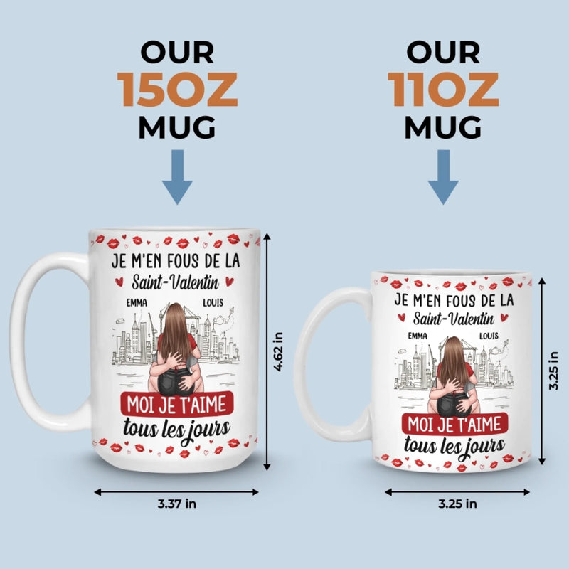 Mug Personnalisée – Cadeaux D’Anniversaire De Mariage Pour Mari Et Femme, Pour Lui Et Pour Elle – Nos Cœurs Savent Le Chemin